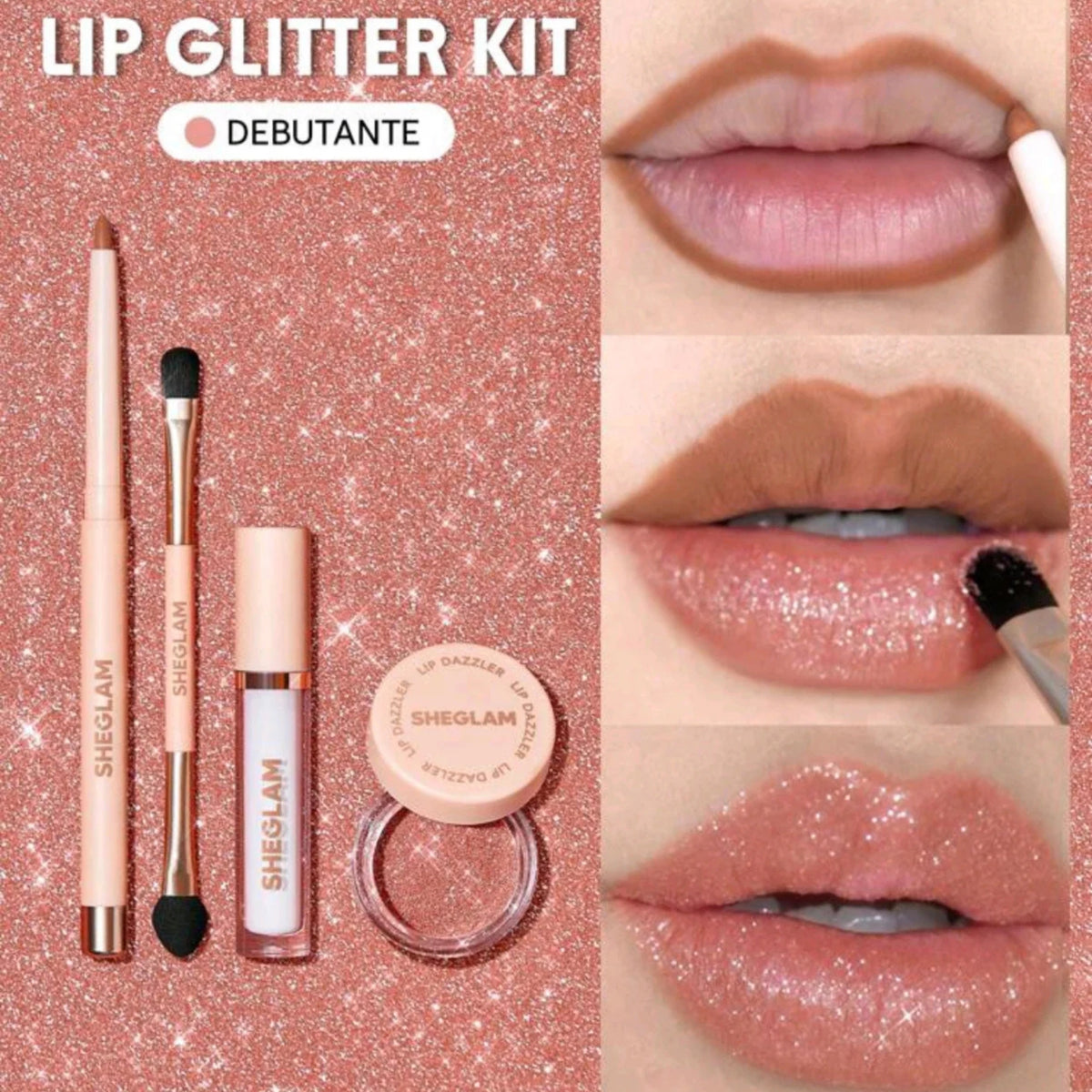 Sheglam | Lip Dazzler Glitter Kit