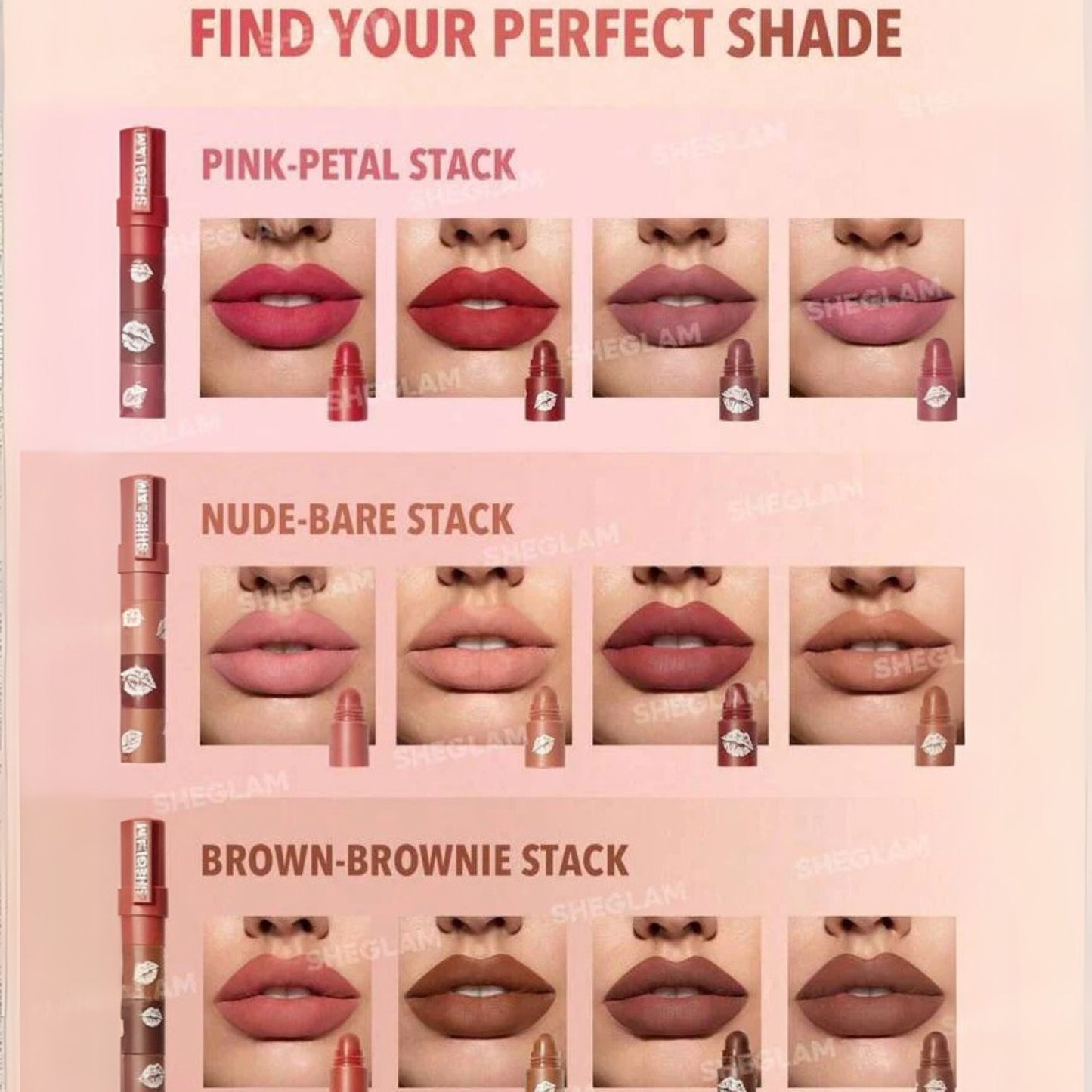 SHEGLAM | Mega Lip Stacks