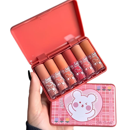 COLOR CASTLE | Cute Bear 6 Pcs Lip Gloss Set