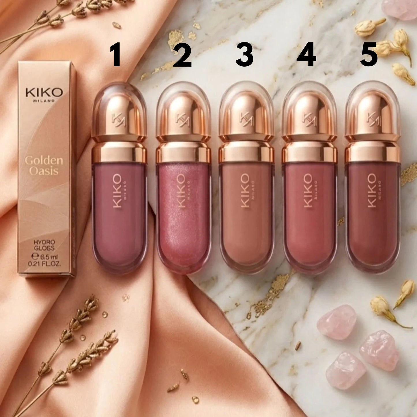 Kiko | Golden Oasis 3D Hydra Lip Gloss
