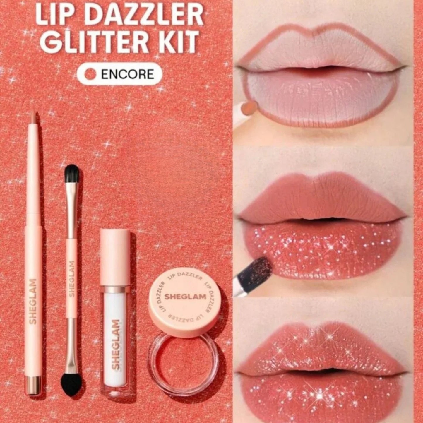 Sheglam | Lip Dazzler Glitter Kit