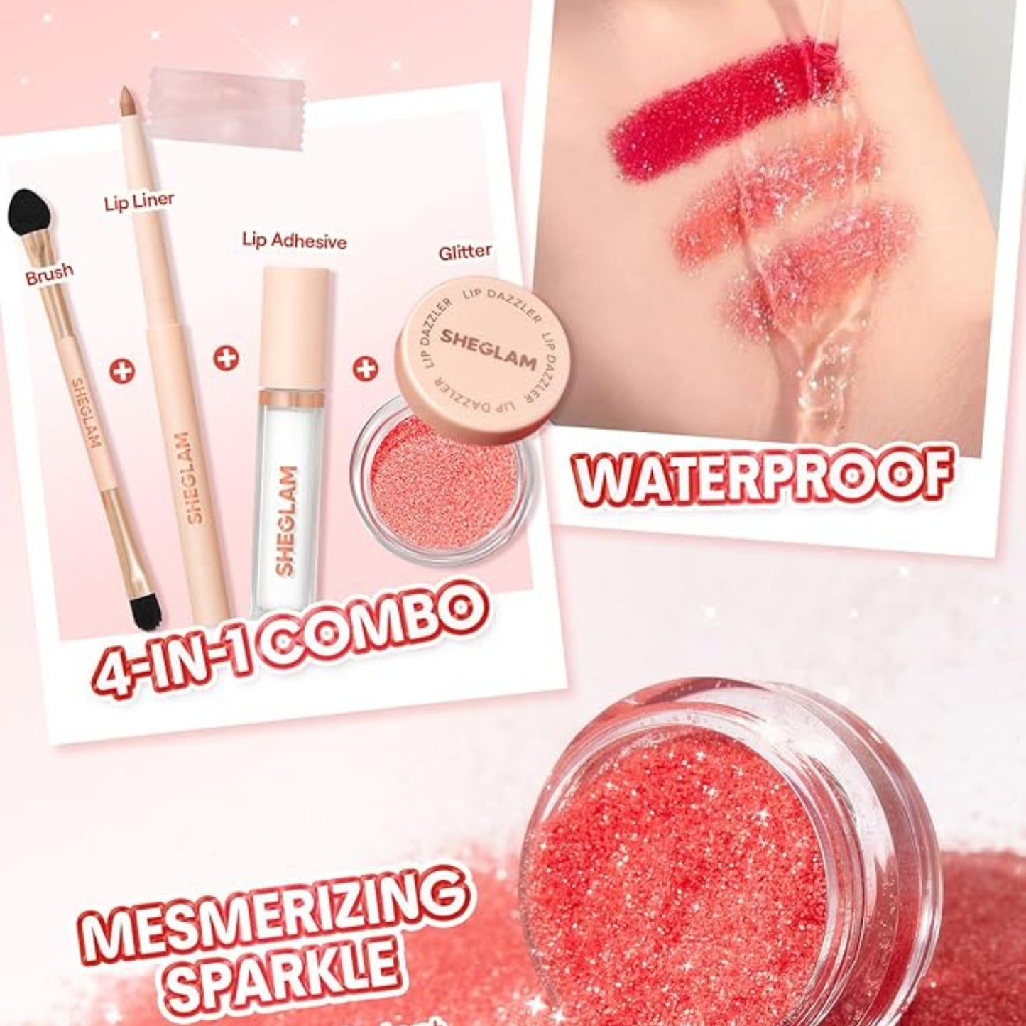 Sheglam | Lip Dazzler Glitter Kit